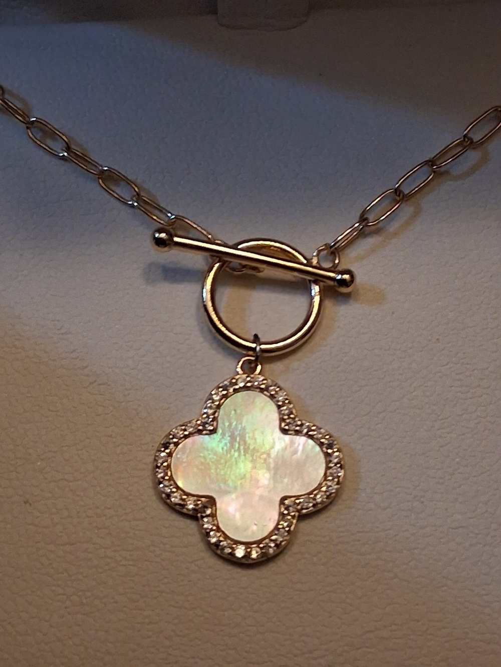 Argento Vivo Gold-Tone Sterling Silver Mother-of-Pearl Pendant Necklace - NWT